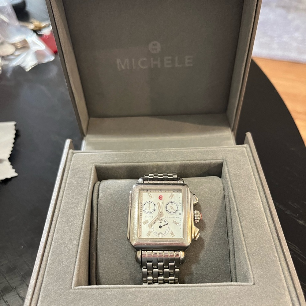 Silver Michele watch